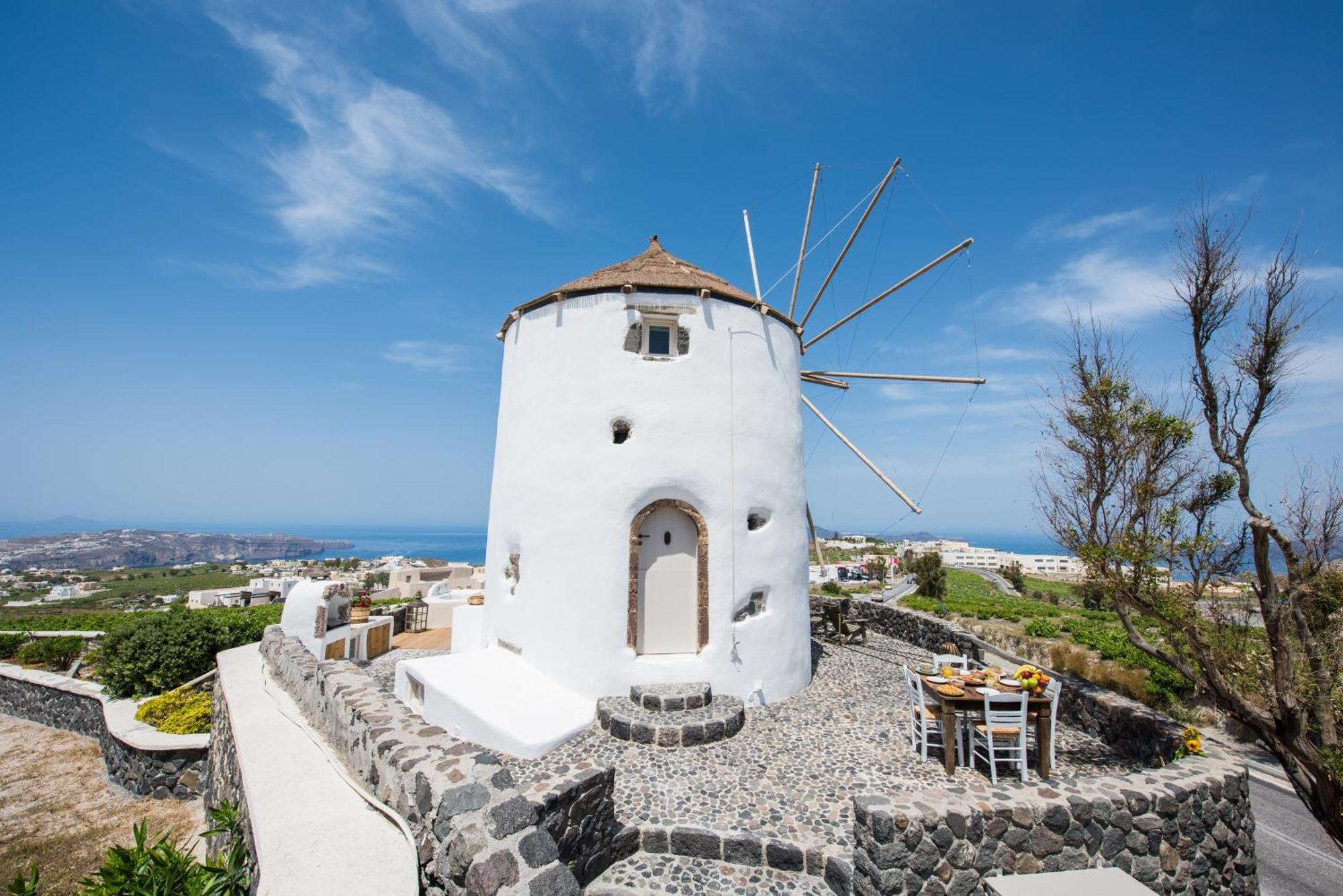 Anemoscope Windmill Villa Pyrgos Kallistis Bagian luar foto